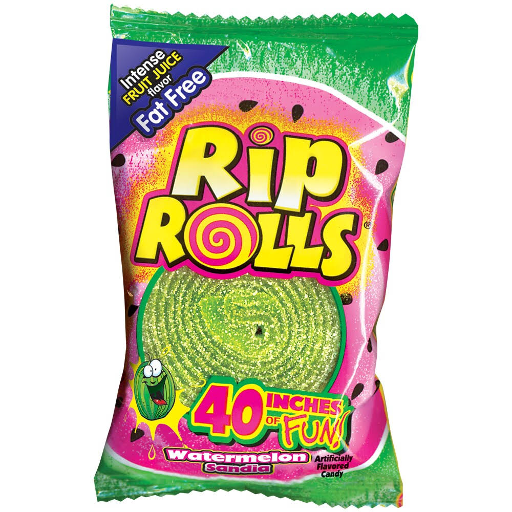 Rip Rolls Watermelon Sour Candy - 1.4 oz
