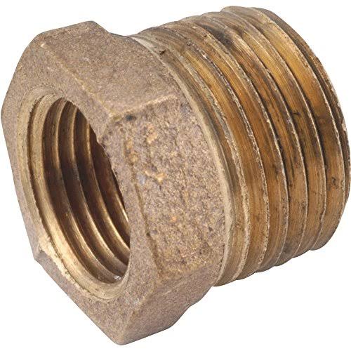 Anderson 738110-1208 Bushing Hex - Red Brass, 3/4" x 1/2", Metal