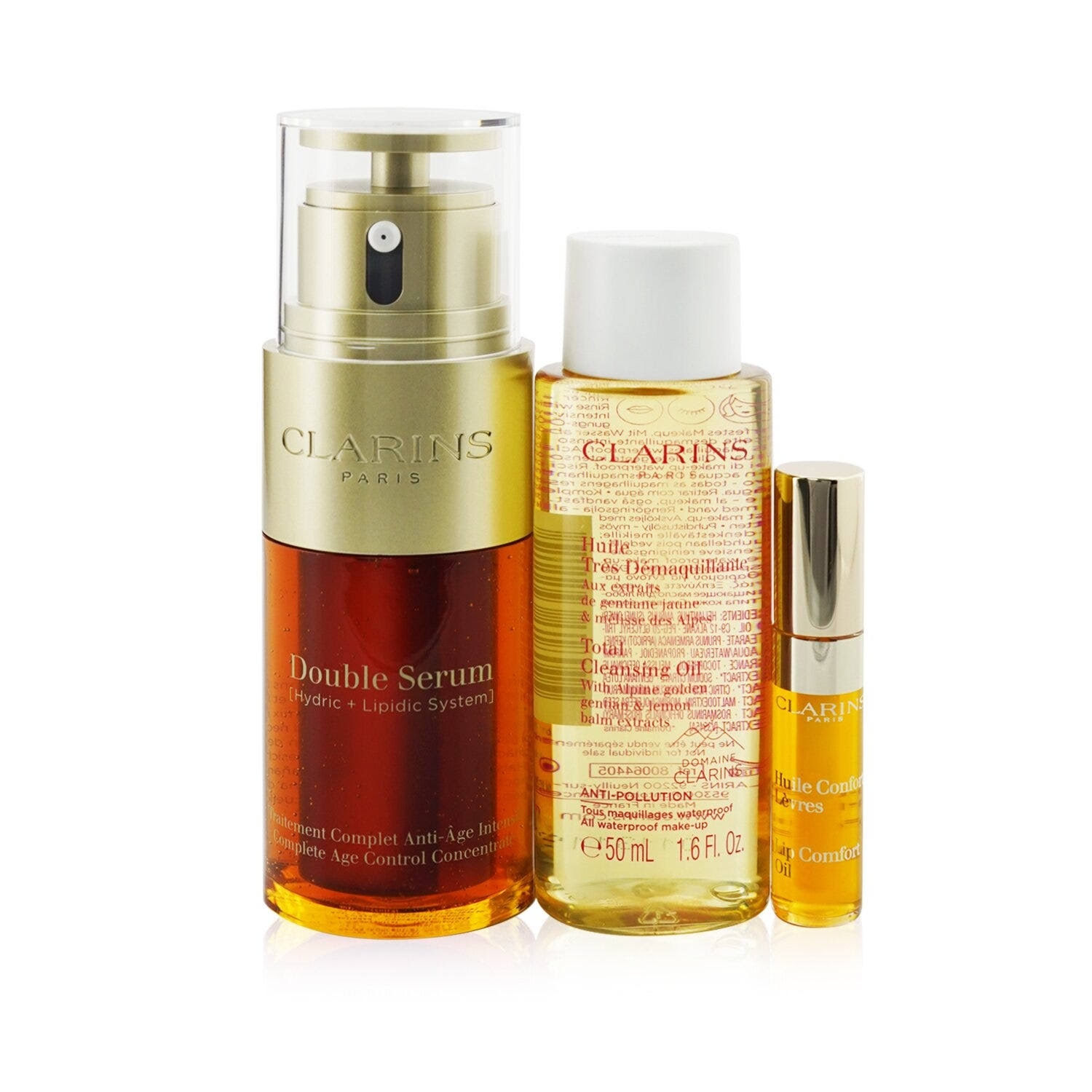 Clarins Double Serum Edit Set: Double Serum 30ml+ Total Cleansing Oil