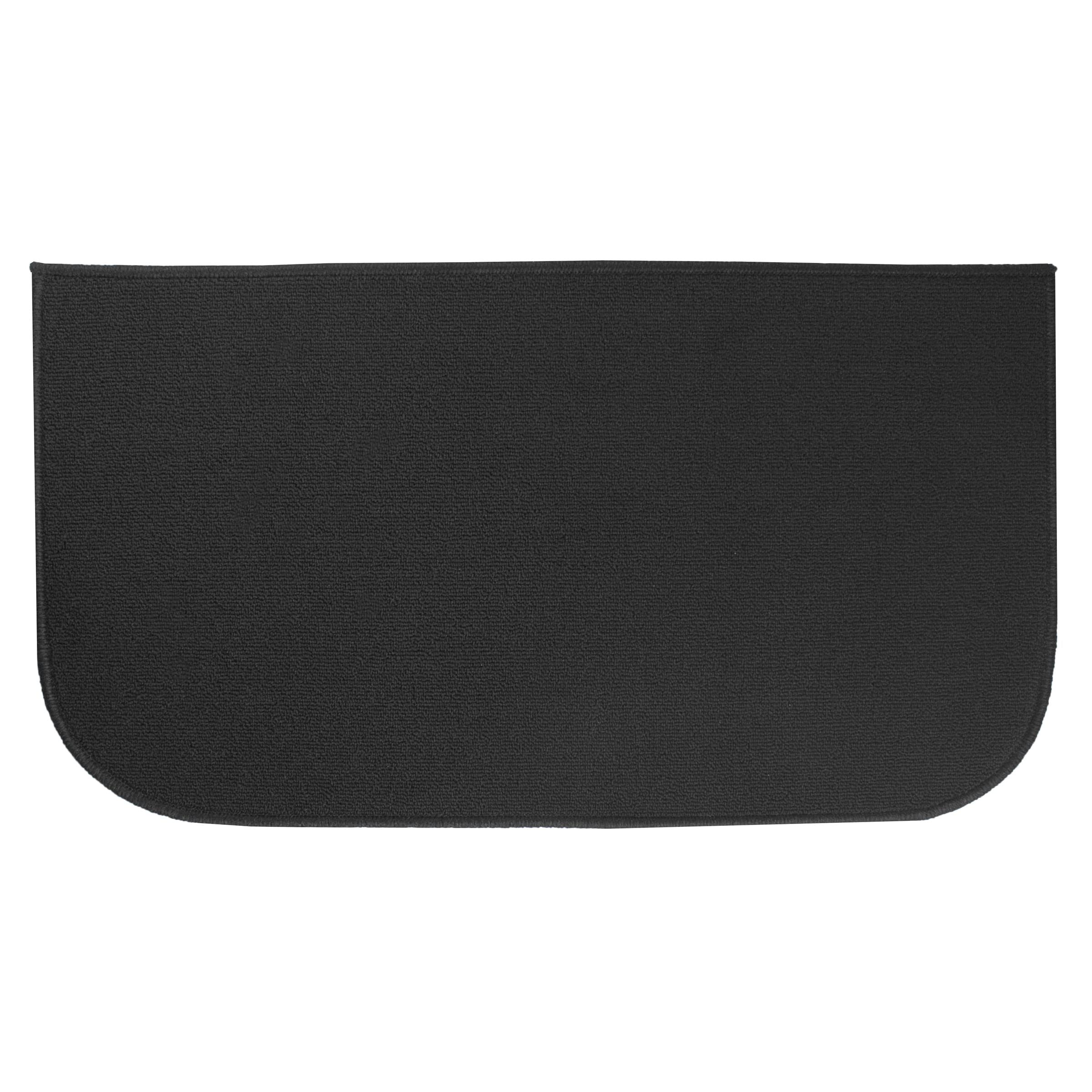 Ritz Accent Kitchen Rug with Latex Backing - Black, 20" x 36"