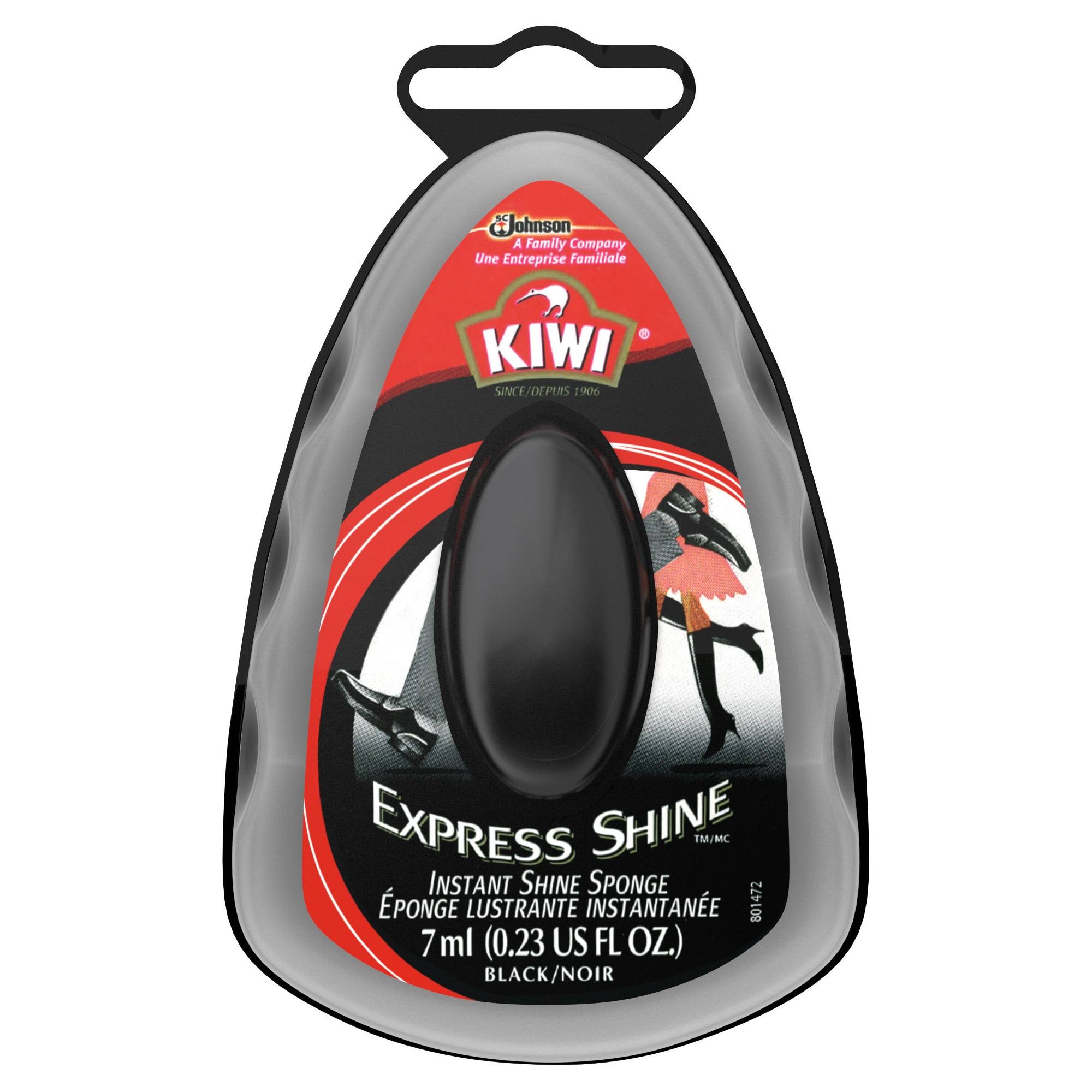 Kiwi Express Shoe Shine Sponge - 0.2oz, Black