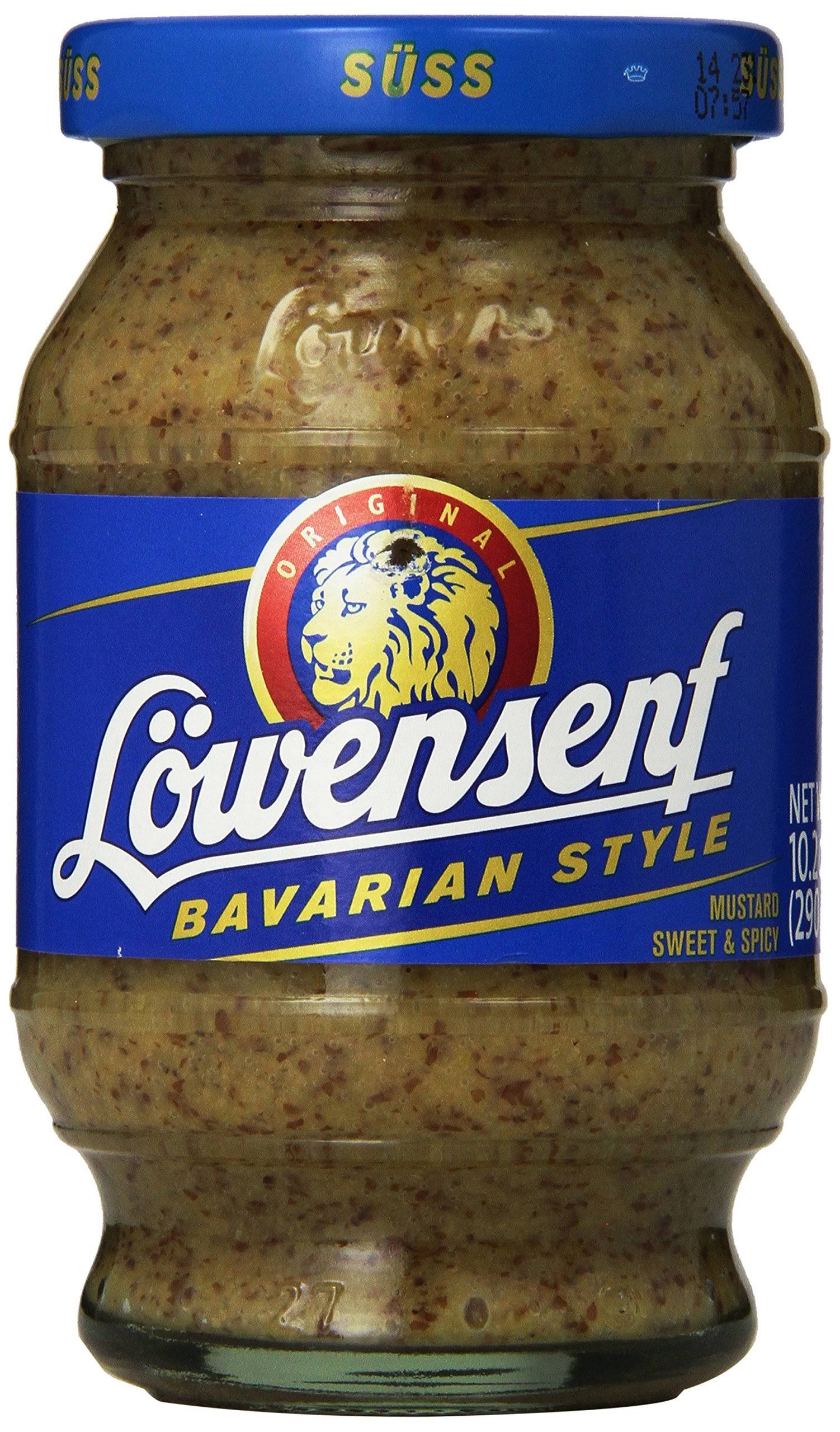 Lowensenf Mustard Jar - Bavarian Style, Sweet and Spicy