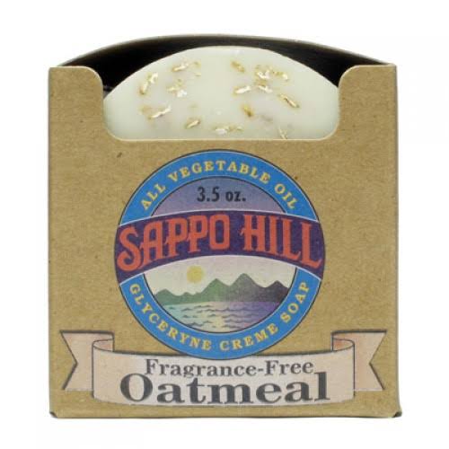 Sappo Hill Soapworks Natural Oatmeal Glycerine Cream Soap