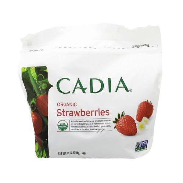 Cadia Strawberries, Organic - 10 oz