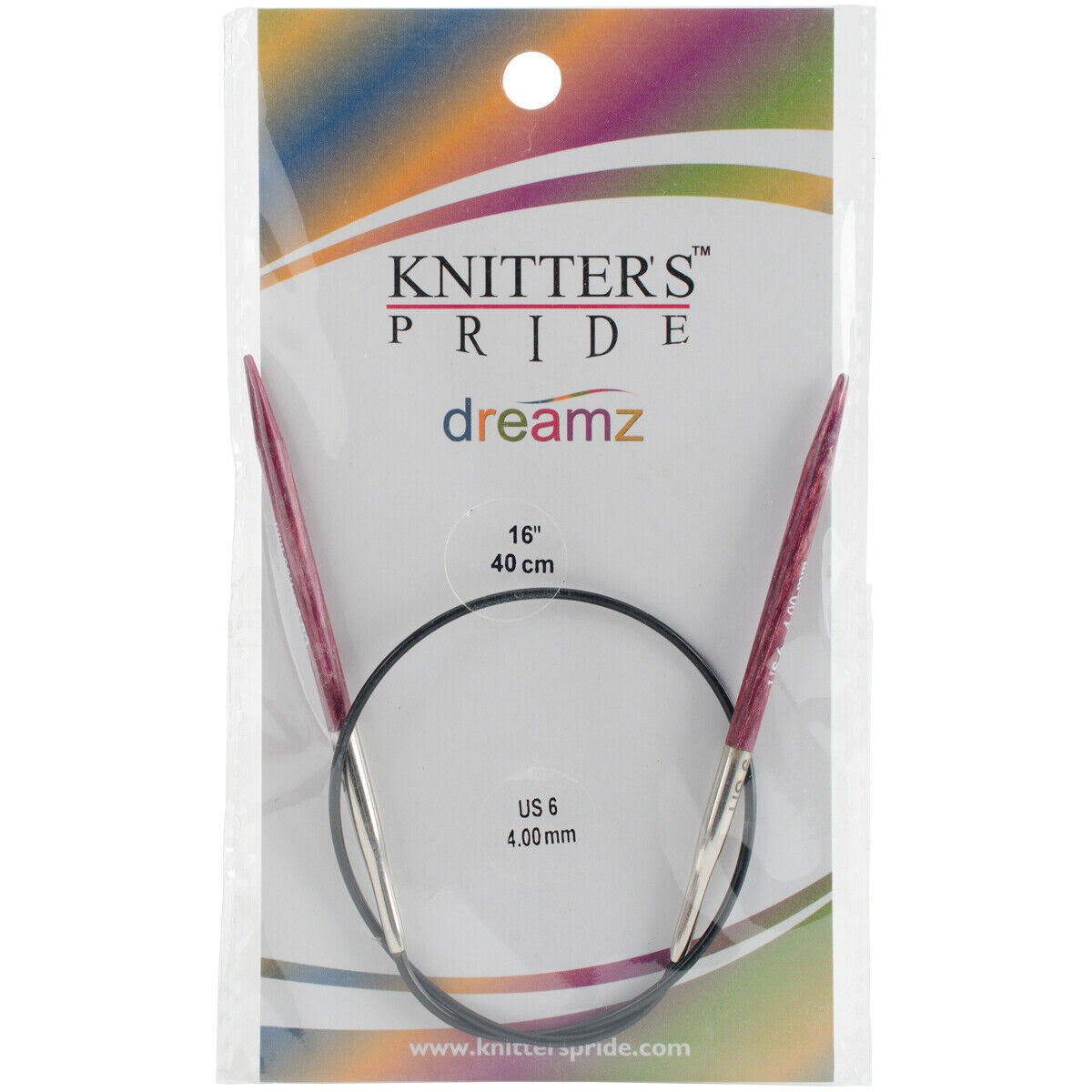 Knitters Pride Dreamz Circular Knitting Needles - Size 6 4mm, 16"