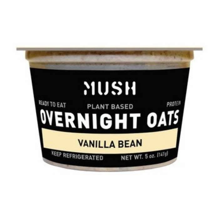 Mush - Overnight Oats, 5oz | Assorted Flavors Vanilla Bean / Kehe - Vegan Plant Based