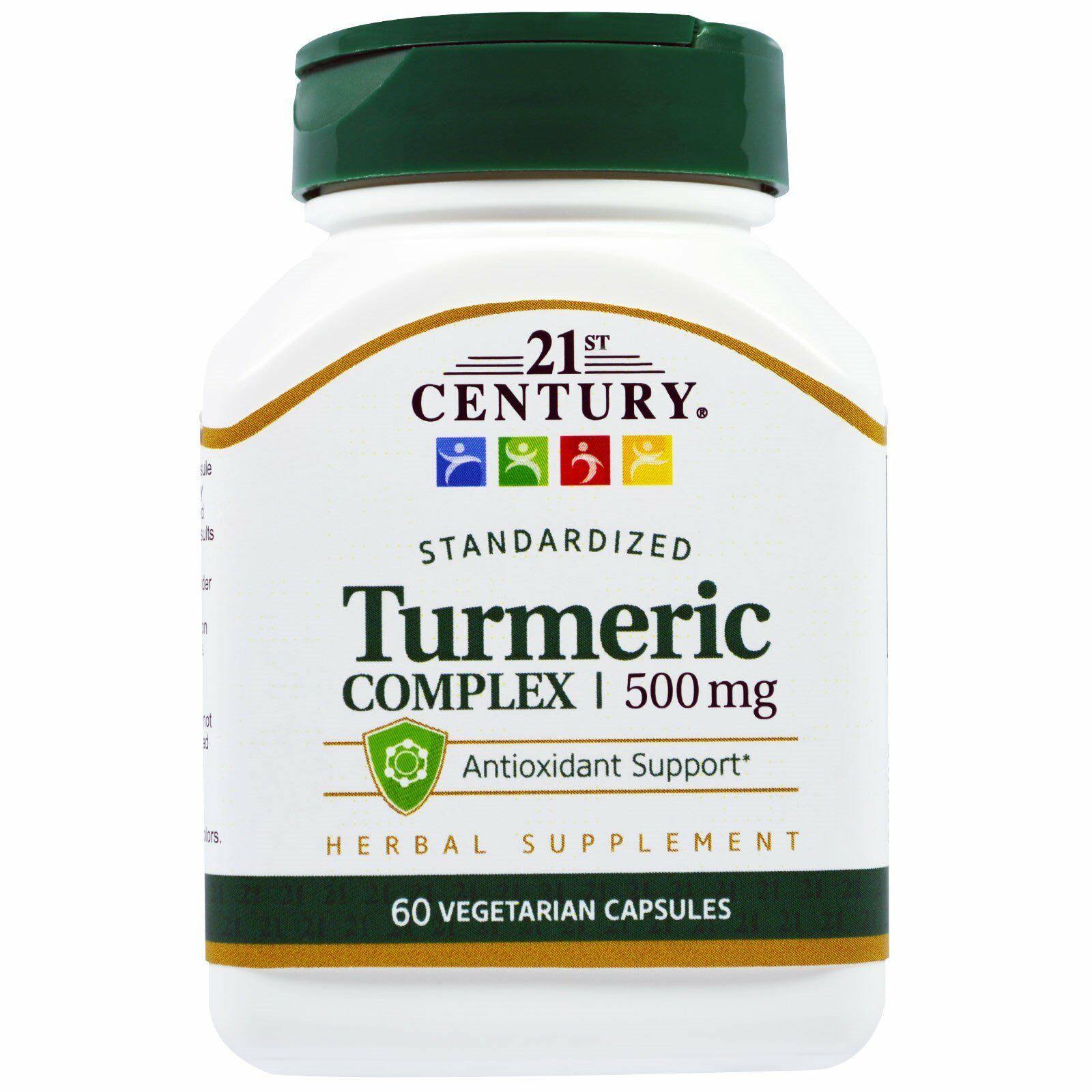 21st Century Turmeric Complex Dietary Supplement - 60 Vegetarian Capsules