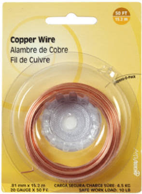 The Hillman Group 123111 Copper Wire - 100', 24 Gauge