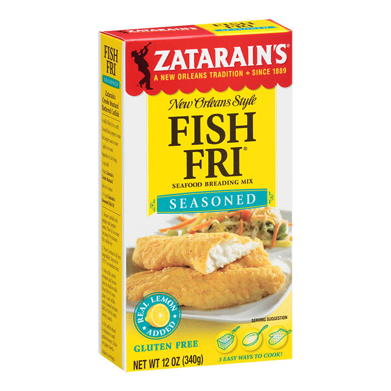 Zatarain's Fish Fri Seasoned Seafood Breading Mix - 12oz, Real Lemon Added