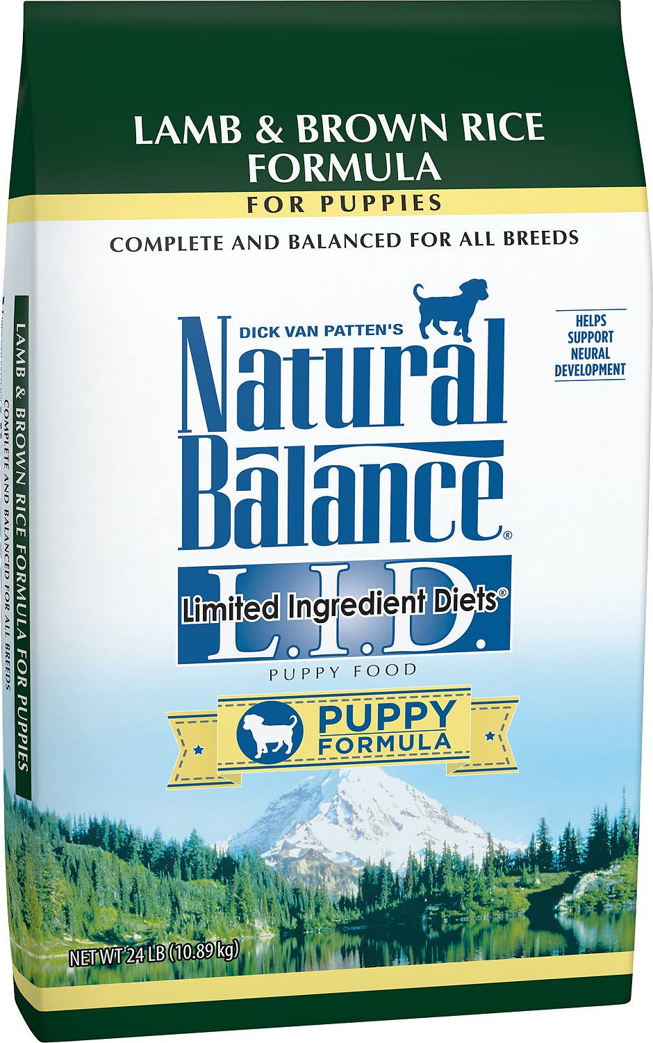 Natural Balance L.I.D. Limited Ingredient Diets Dog Food, Lamb & Brown Rice Formula, Puppy - 12 lb