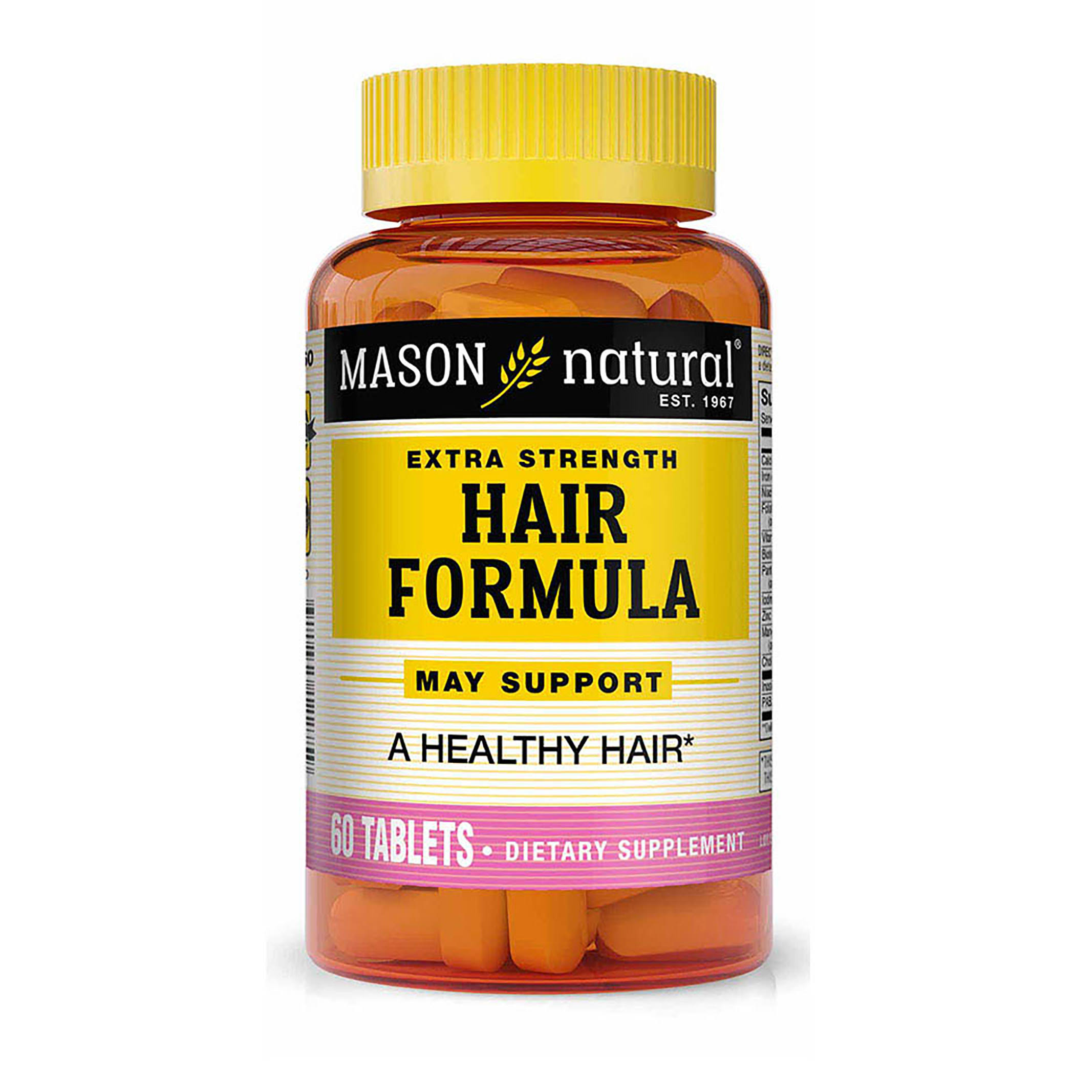 Mason Natural Extra Strength Hair Formula Supplement - 60 Tablets