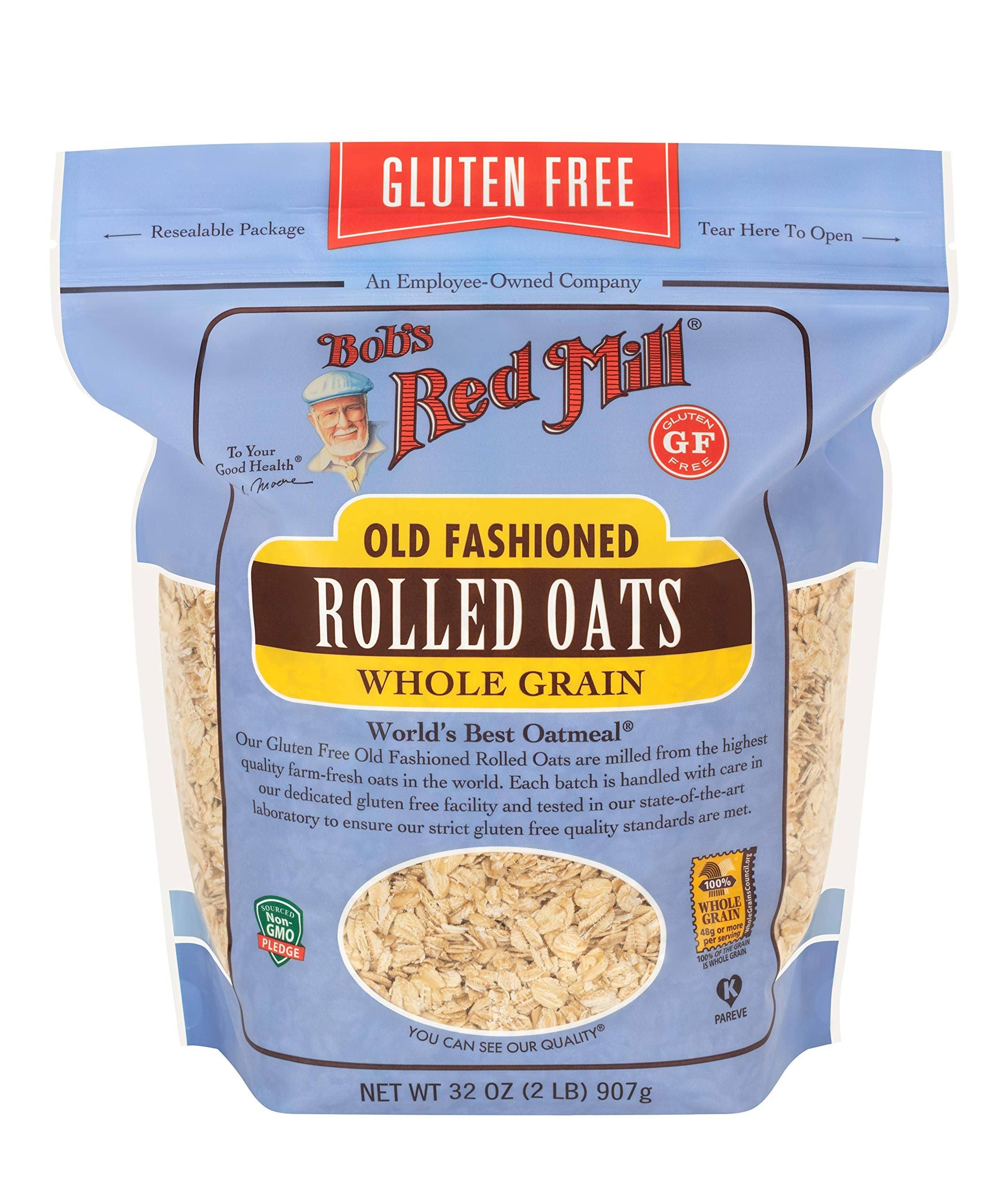 Bob's Red Mill Gluten Free Old Fashion Rolled Oats, 32-ounce