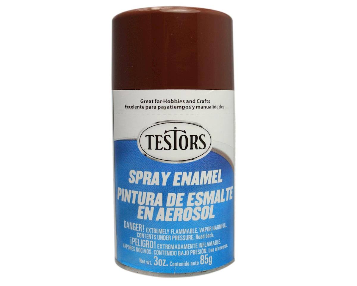 Testors 1240 Spray Paint Enamel - Gloss Brown, 3oz
