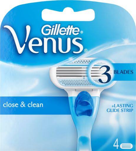 Gillette Venus Smooth Razor Blade Refills - 4pk