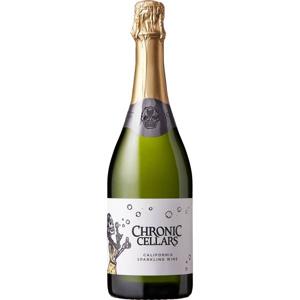 Chronic Cellars Sparkling White Wine, Spritz & Giggles, California - 750 ml