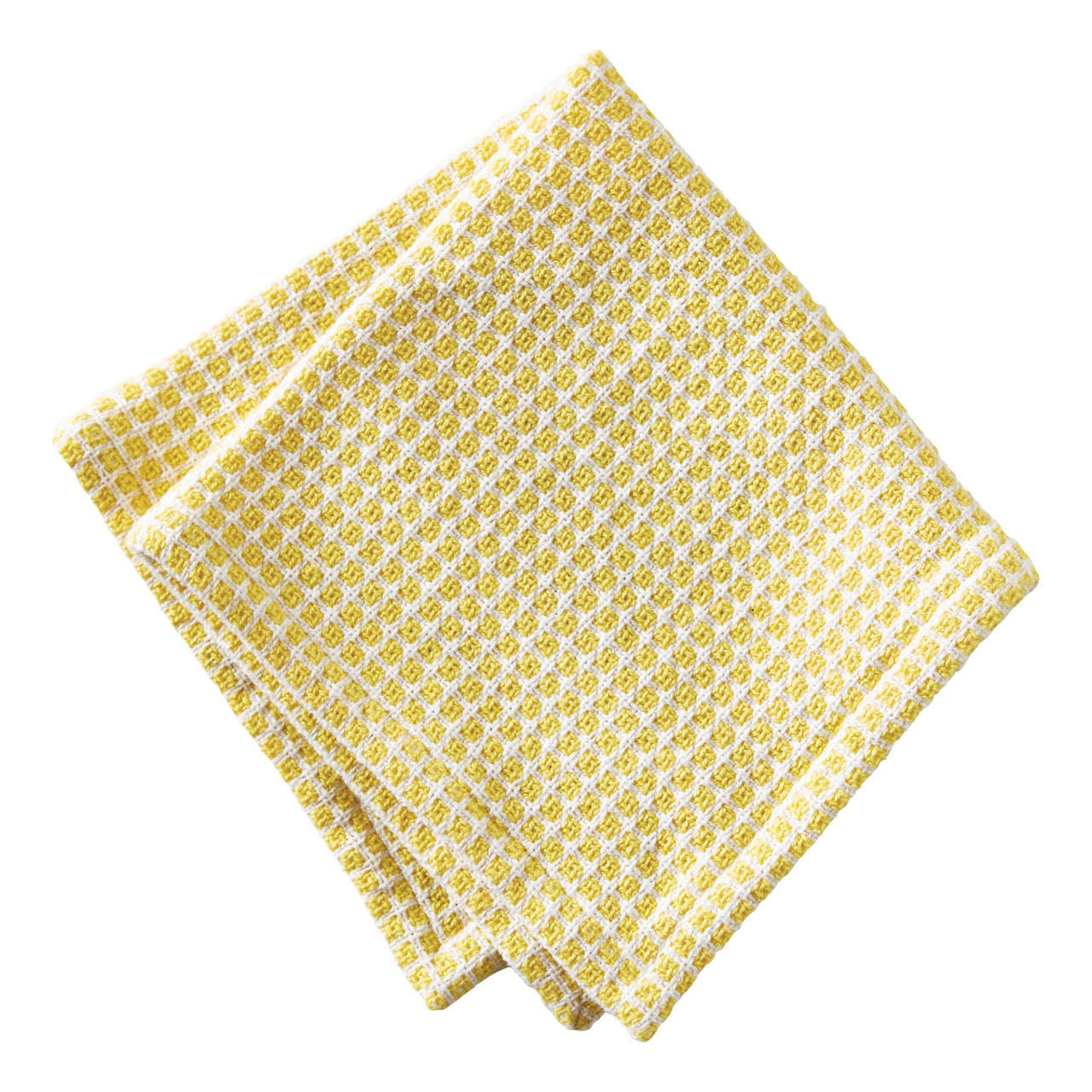 Tag Dishcloths, Textured Check, Yellow