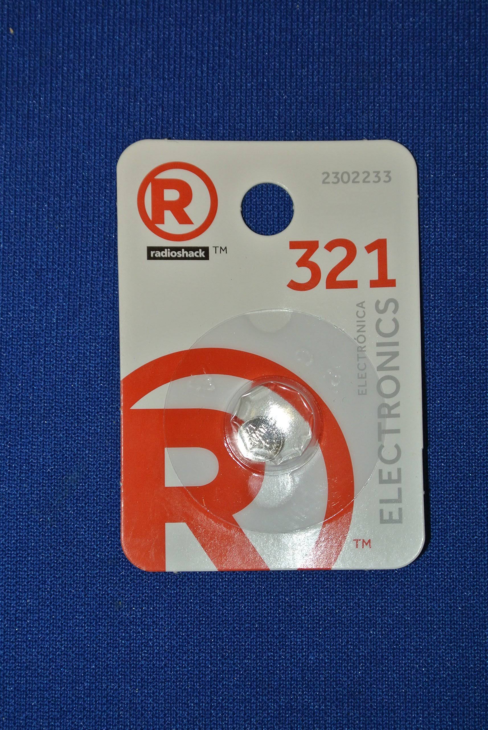 RadioShack 321 1.55v Silver-Oxide Button Cell Battery