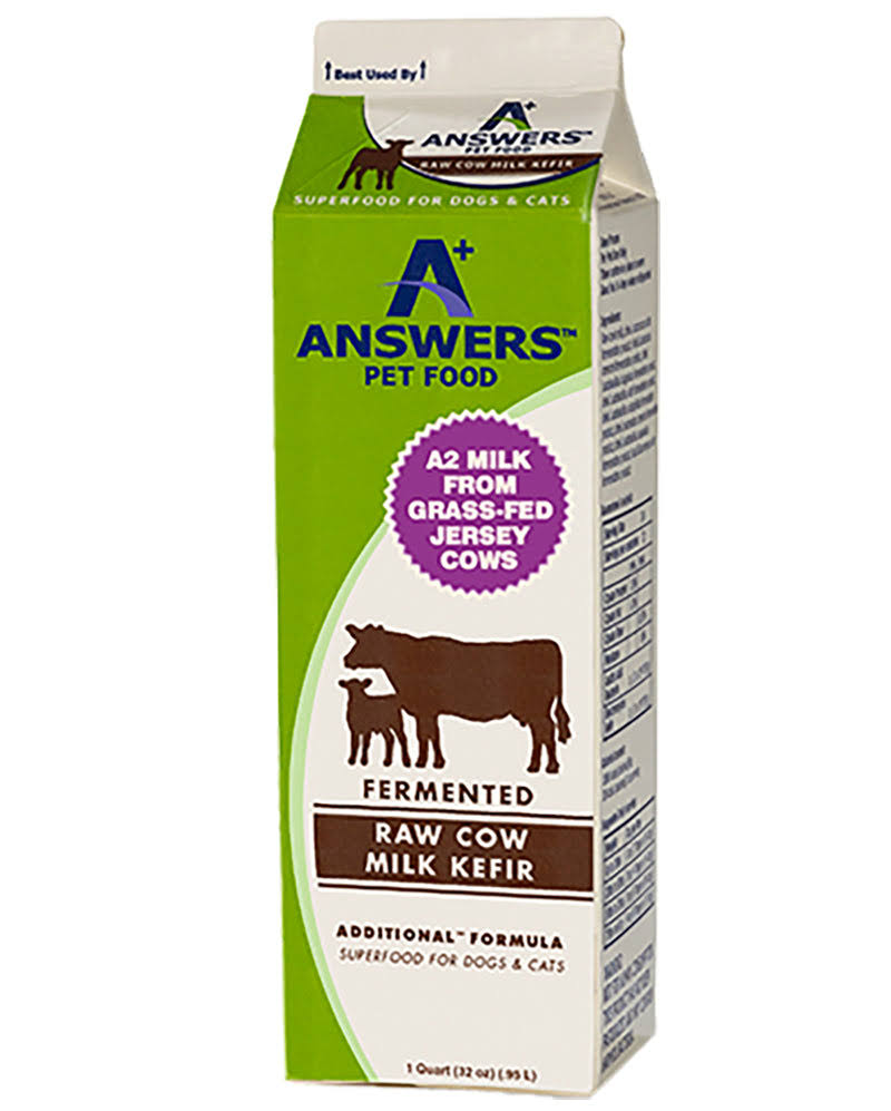 Answers Additional Fermented Raw Cow Milk Kefir for Cats & Dogs, 1-qt