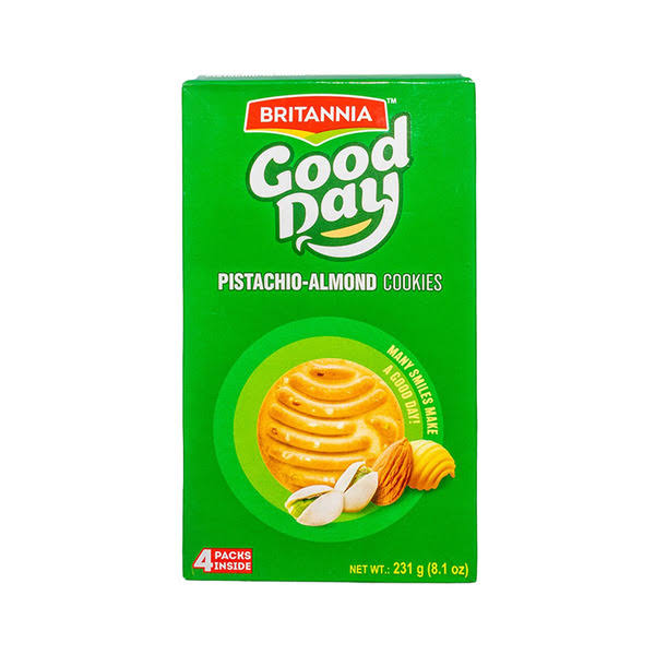 Britannia Good Day Pista-Almond Cookies - 8.2oz, 4pk