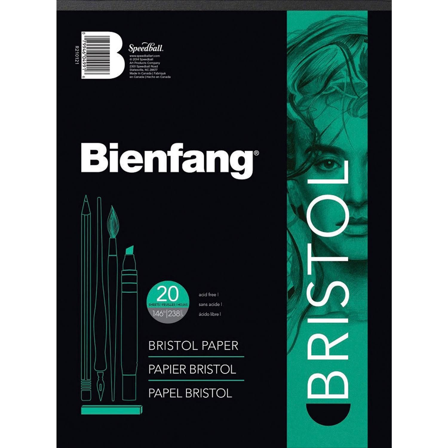 Bienfang Bristol 11 Inch by 14 Inch Paper Pad