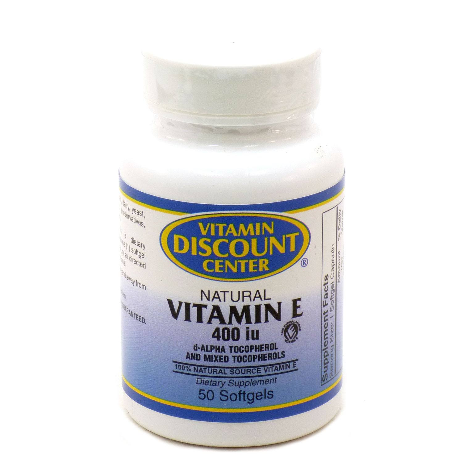 Blue Ridge Natural Vitamin E 400 IU 50 Softgels