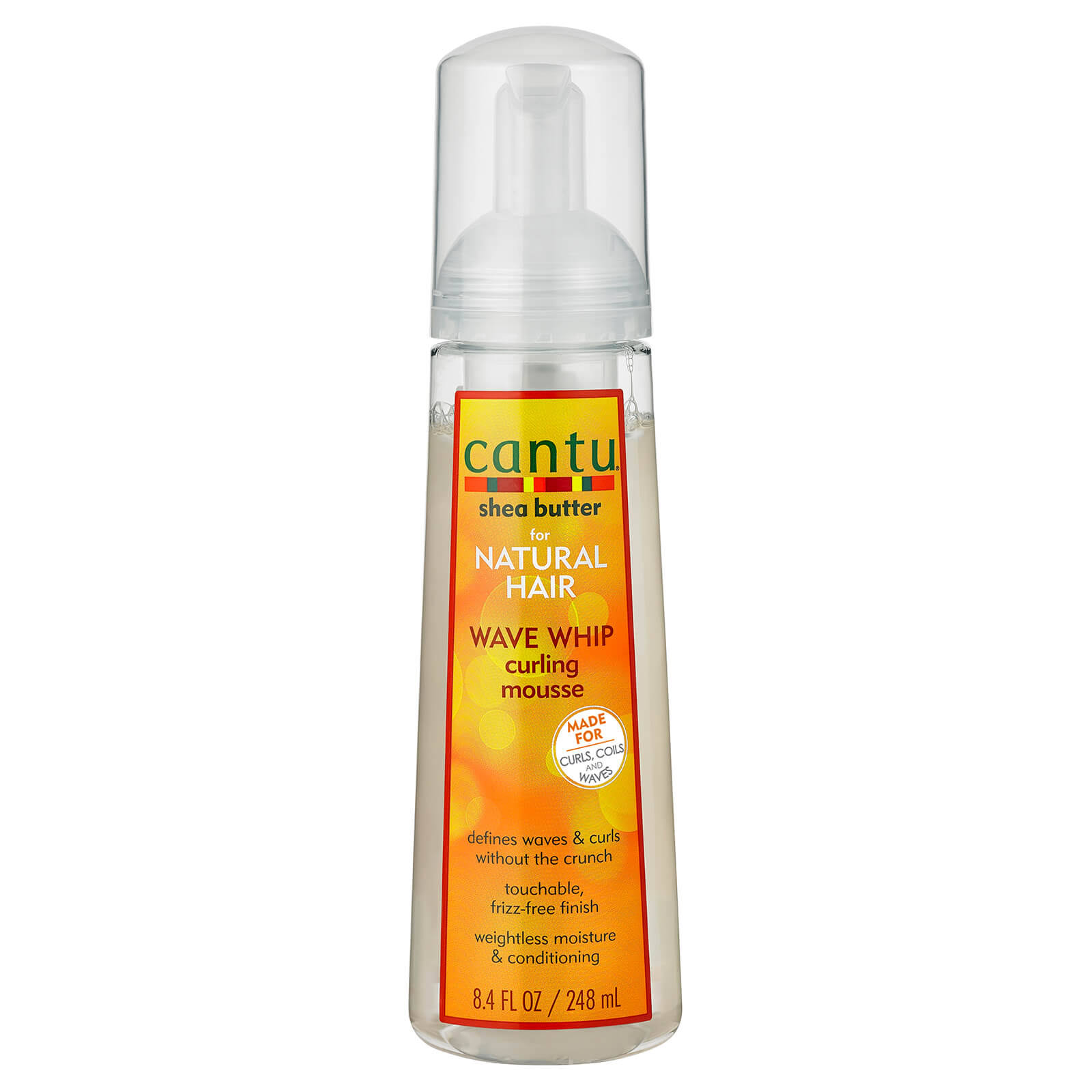 Cantu Shea Butter For Natural Hair Wave Whip Curling Mousse, 8.4 fl oz