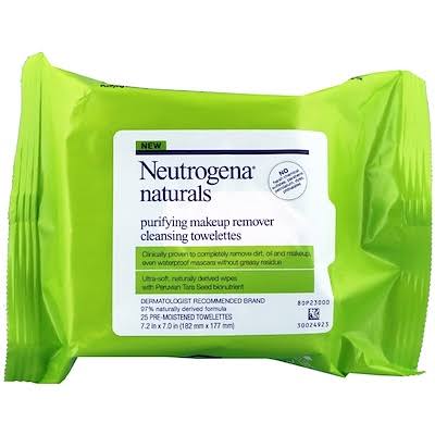 Neutrogena Naturals Purifying Makeup Remover Cleansing Pre-Moistened Towelettes - x25