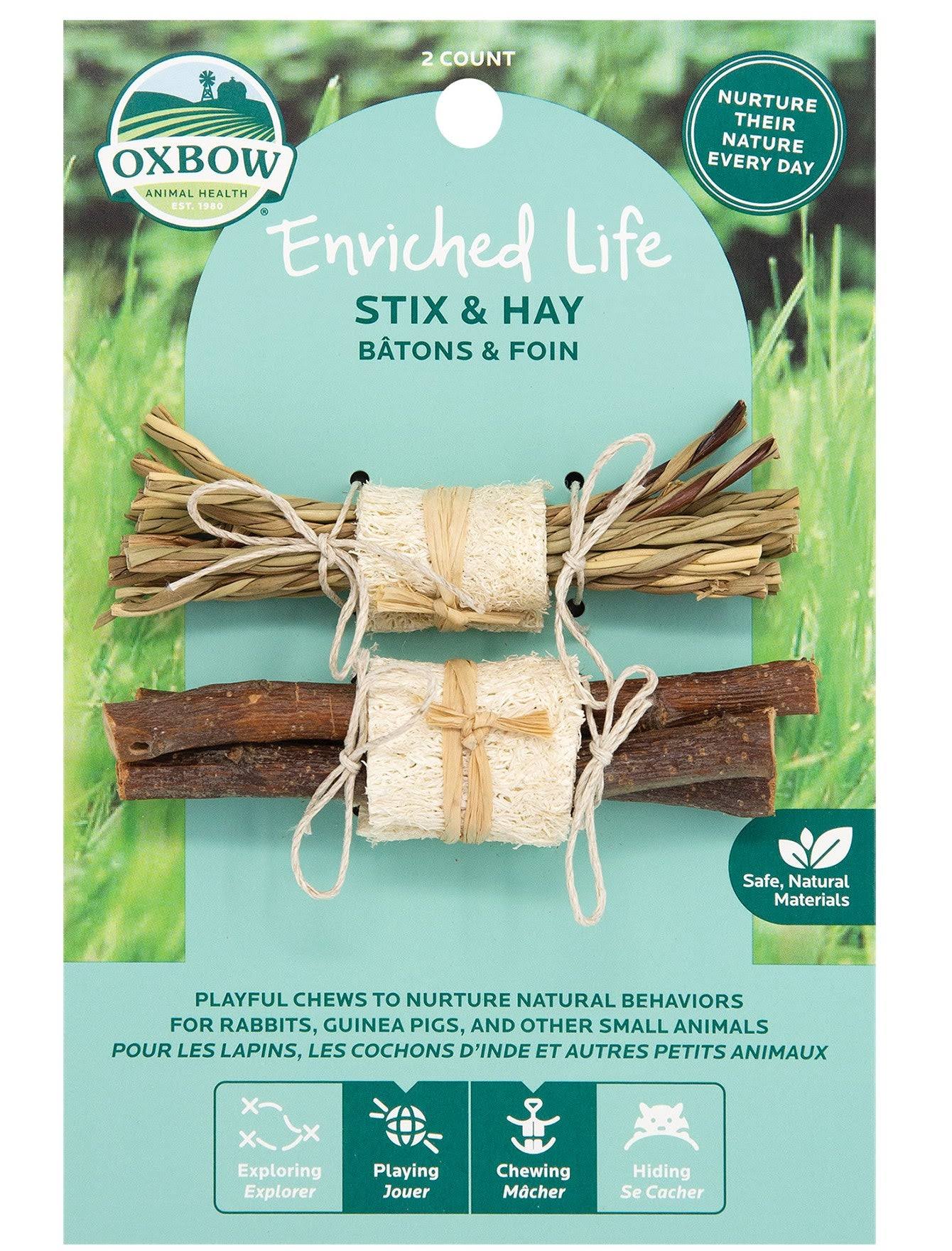 Oxbow 73296296 Small Animal Enriched Life Stix & Hay