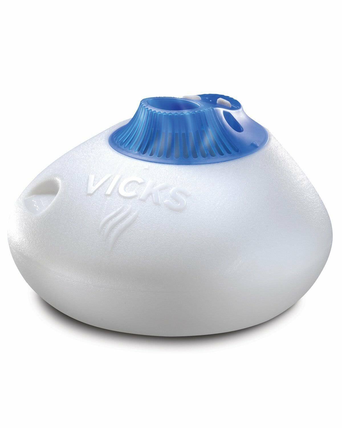 Vicks Warm Steam Vaporizer - White, Blue, Small to Medium Room, 1.5 Gallon