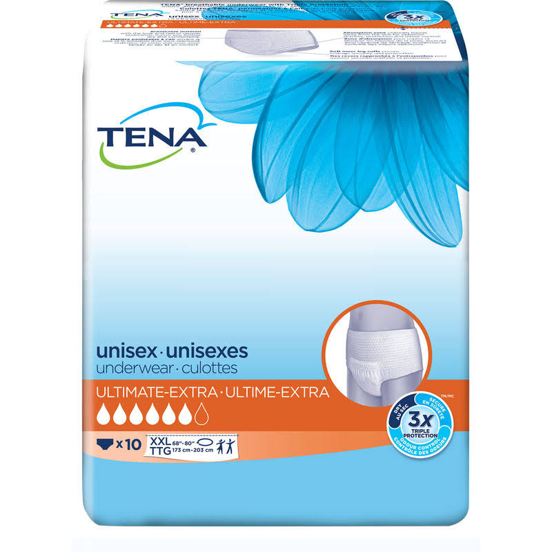 Tena Incontinence Underwear - Ultimate, 2XLarge, 10ct