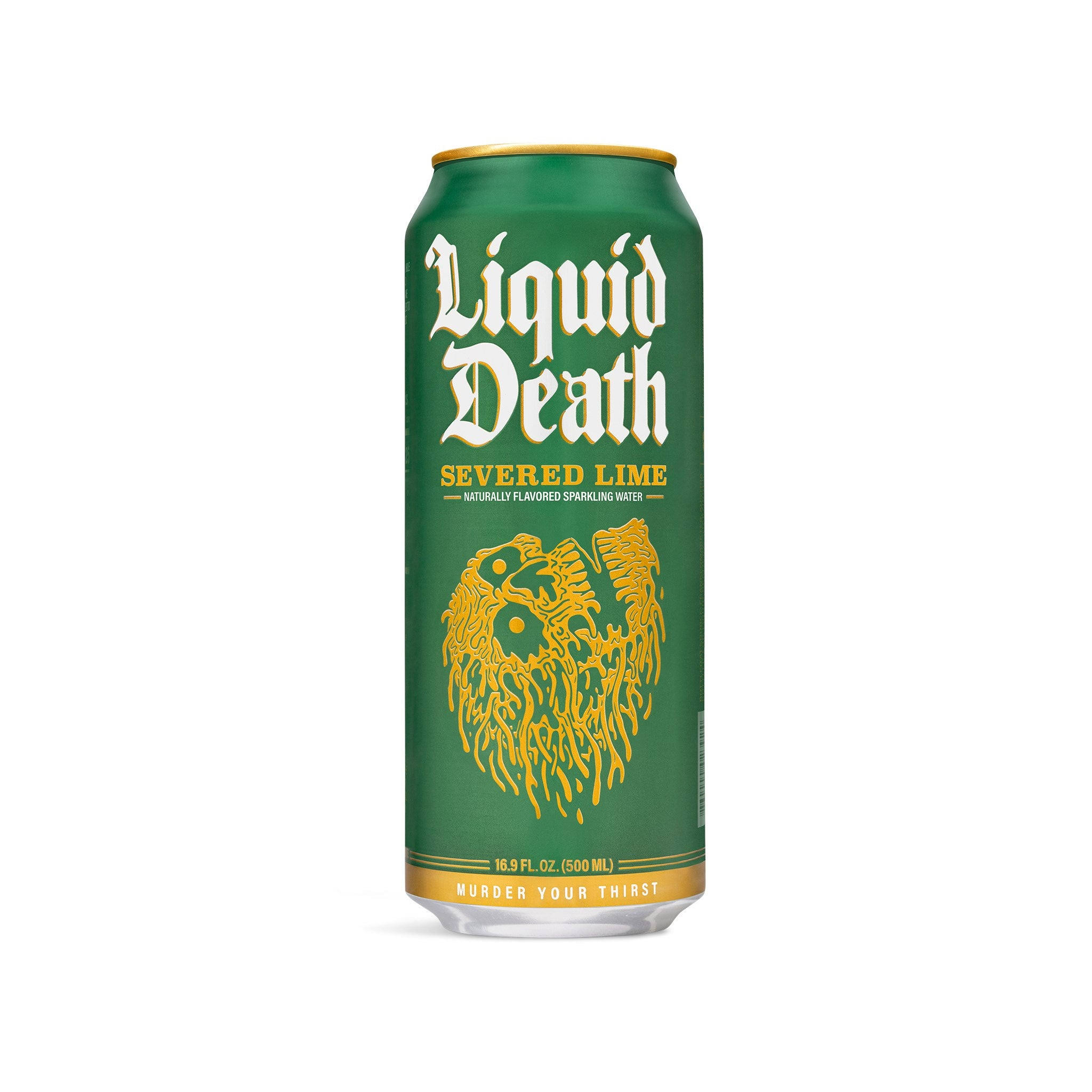 Liquid Death Sparkling Water, Severed Lime, 16.9 FZ