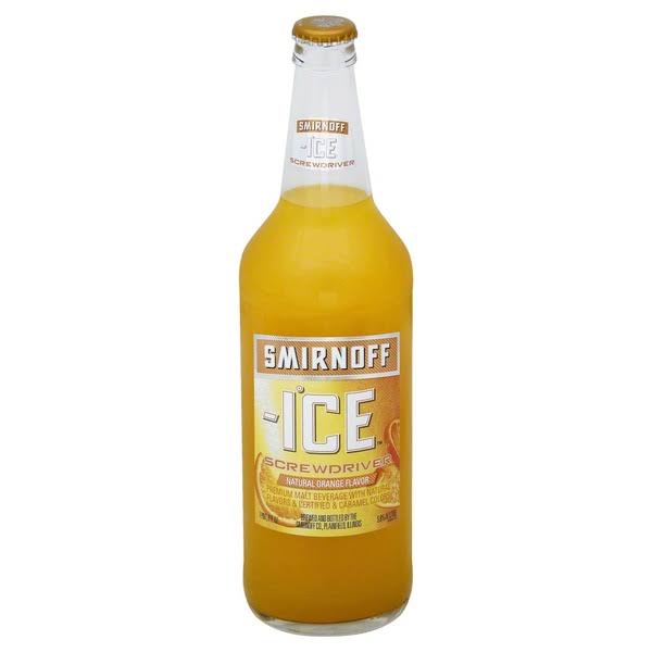 Smirnoff Ice Malt Beverage, Screwdriver - 24 fl oz