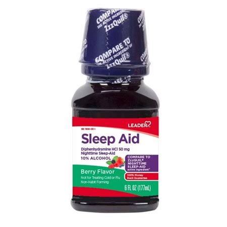 Leader Sleep Aid Liquid Berry 6oz