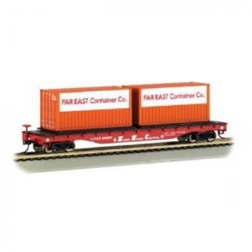 Bachmann Trains Santa Fe Flat Car With Container Load-Ho Scale