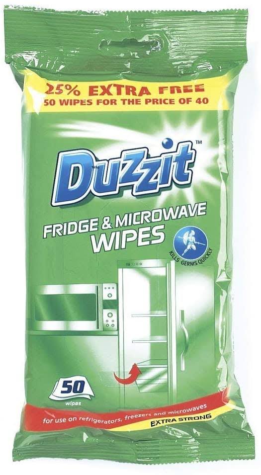 Duzzit Fridge & Microwave Wipes - 50 Pack