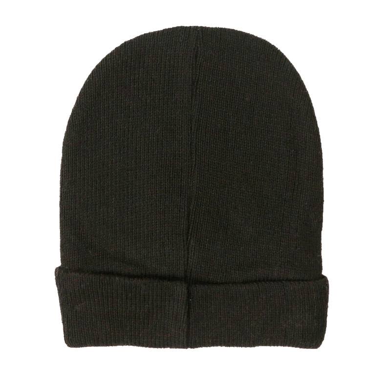 Men's Fleece-Lined Knit Beanie Hat, Solid