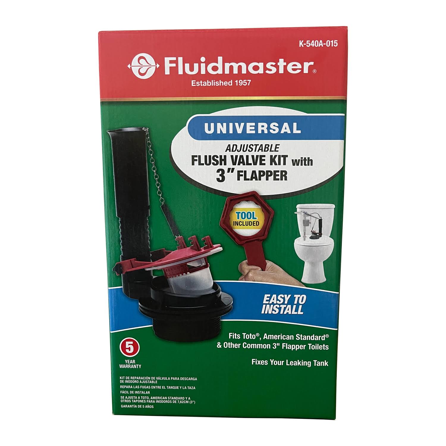 Fluidmaster Flush Valve Kit 3"