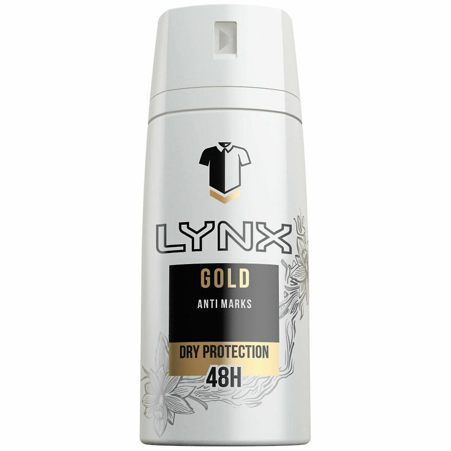 Lynx Gold Anti White Marks Anti-Perspirant Deodorant Spray for Men - 150ml