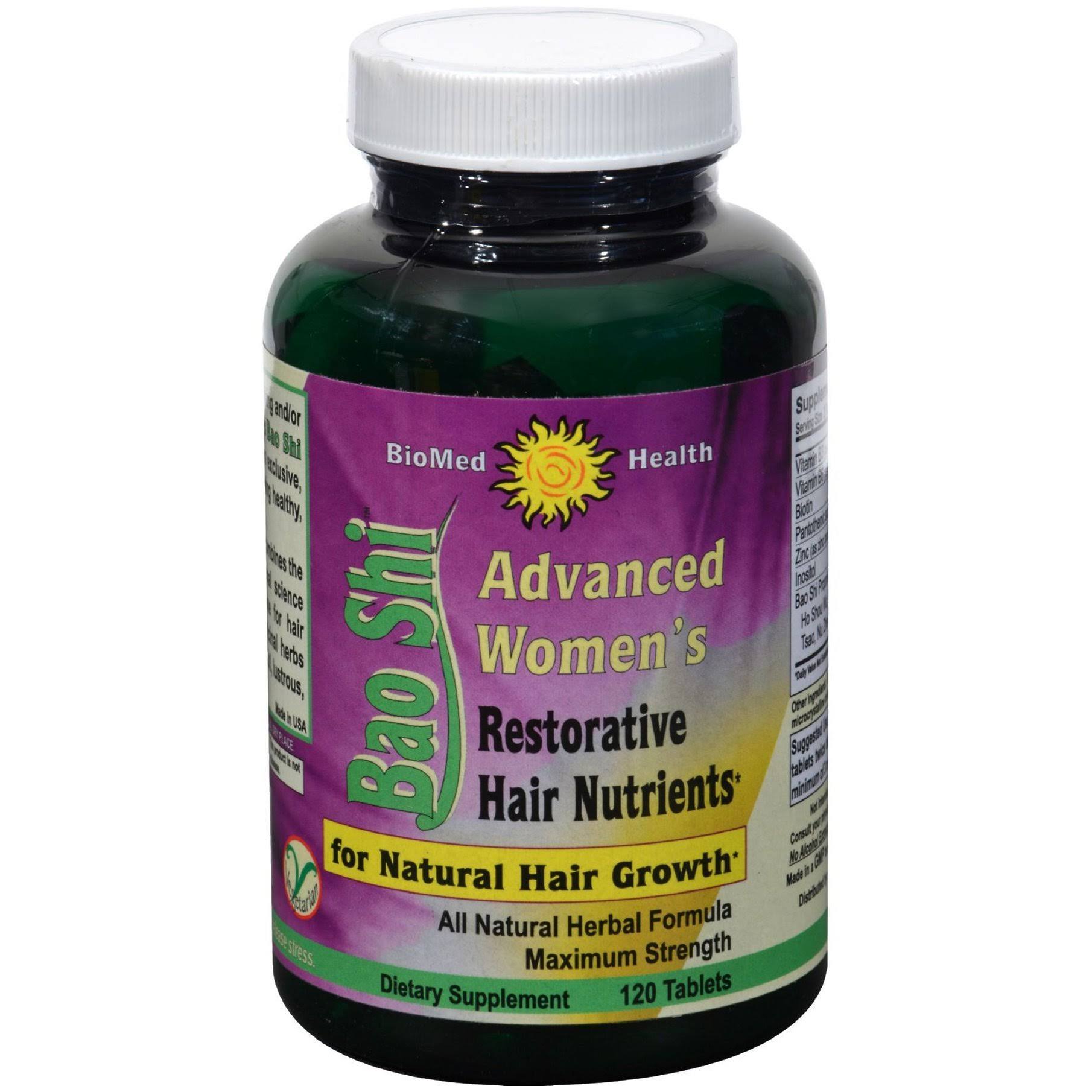 Biomed Health Advanced Women's Bao Shi Restorative Hair Nutrients - 120ct