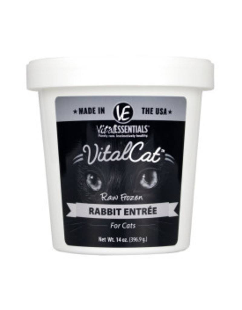 Vital Essential 93200952 14 oz Tub Frozen Cat Food Rabbit