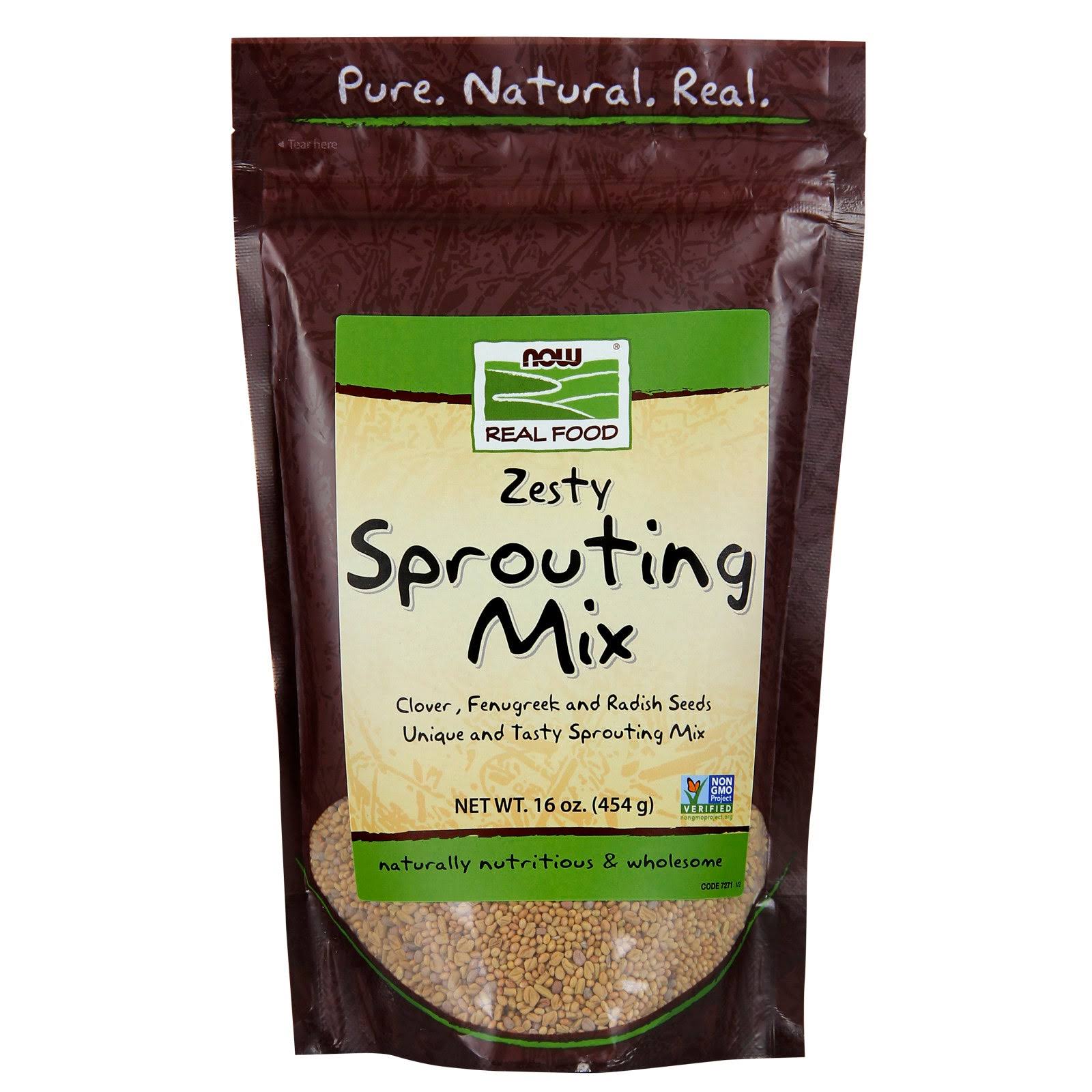 Now Foods Zesty Sprouting Mix - 16 oz pouch