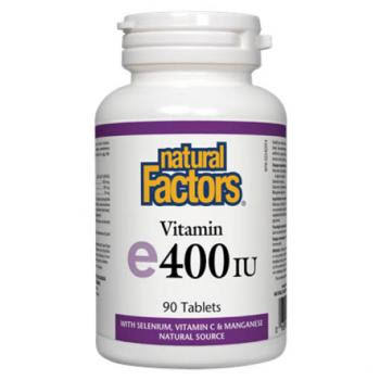 Natural Factors Vitamin E (400IU, 90 Softgels)