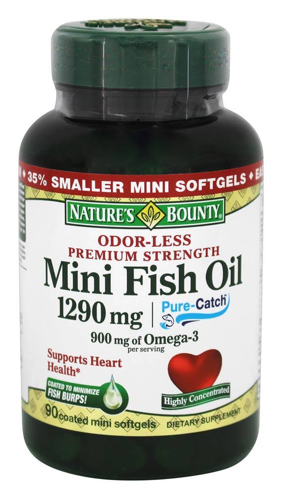 Nature's Bounty Mini Fish Oil Supplement - 1290mg, 90ct