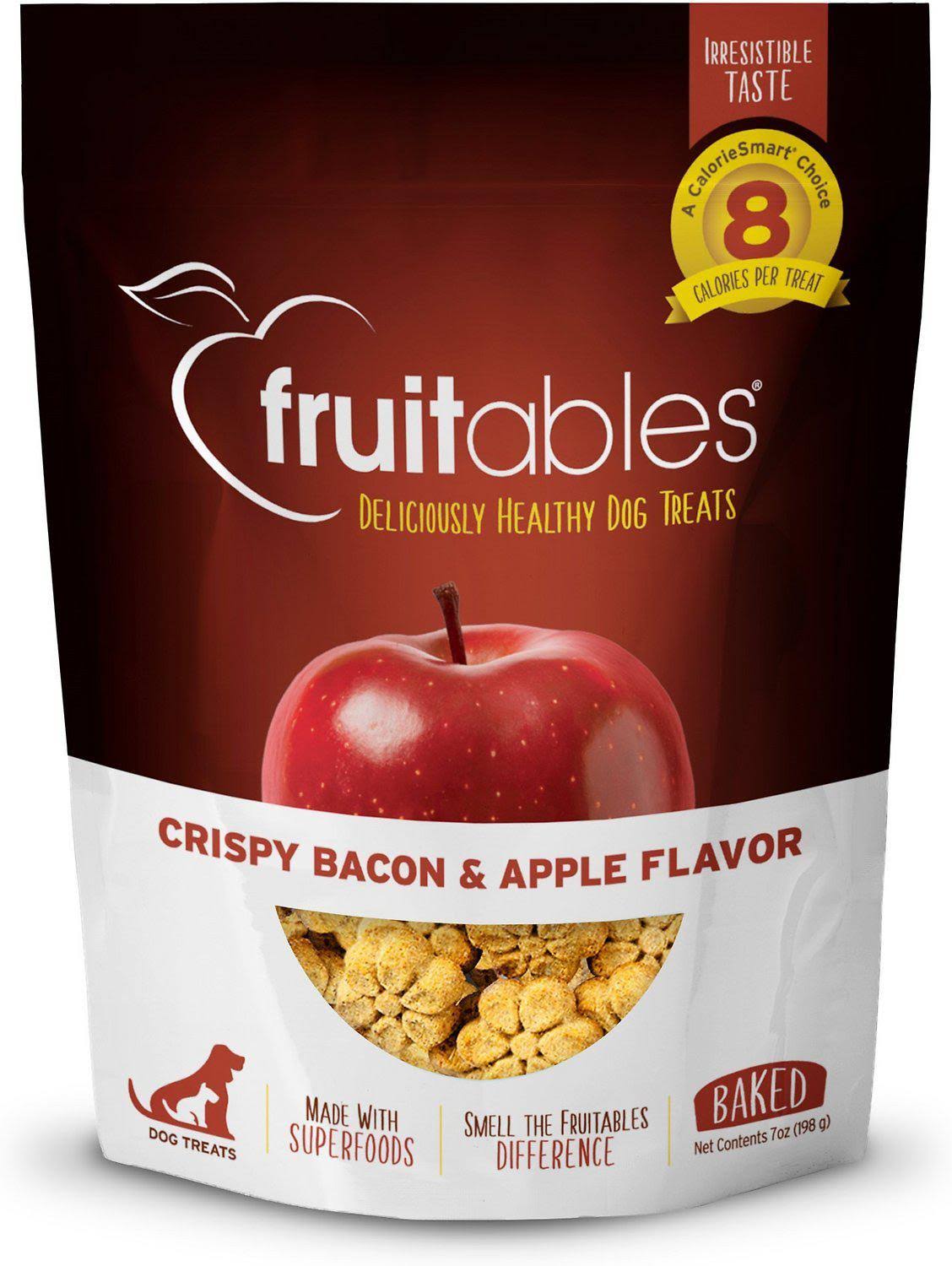 Fruitables Crispy Crunchy Dog Treats - Bacon And Apple