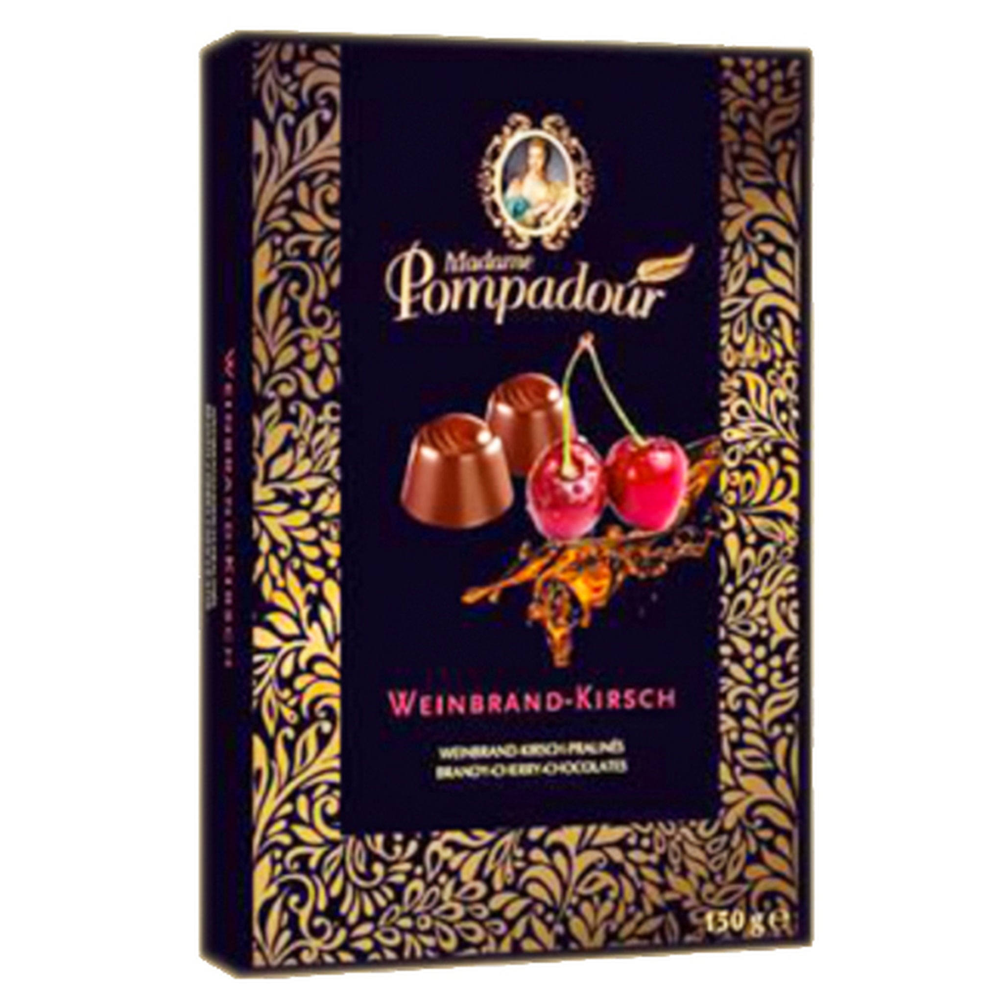 Madame Pompadour Cherry Brandy Filled Chocolates Box 150g