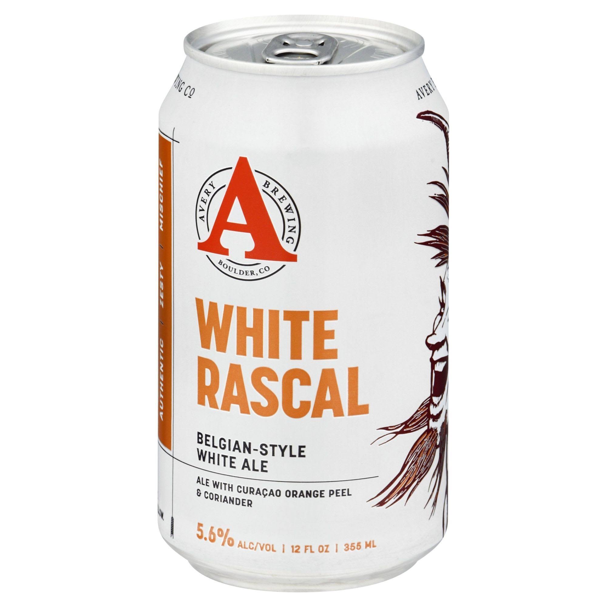 Avery White Rascal Beer - 6 pack, 12 fl oz cans