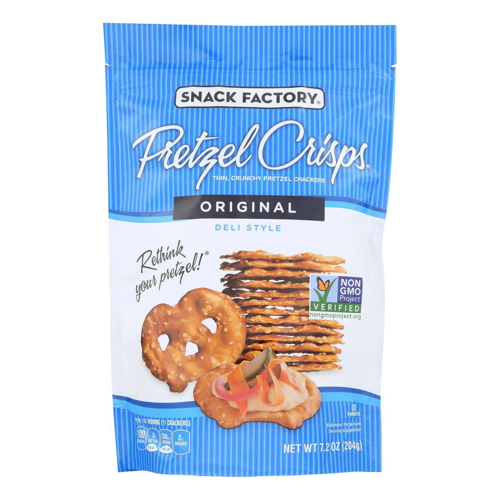 Snack Factory Pretzel Crisps - Original, 7.2oz