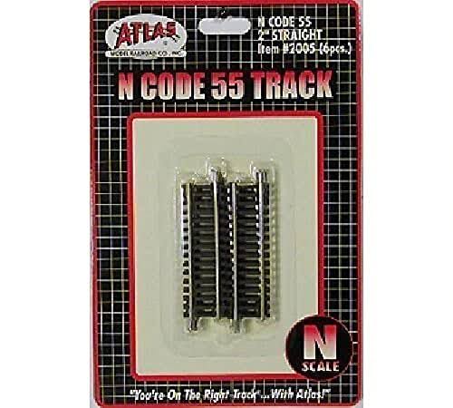 Atlas N Scale Code 55 Straight Track - 2"