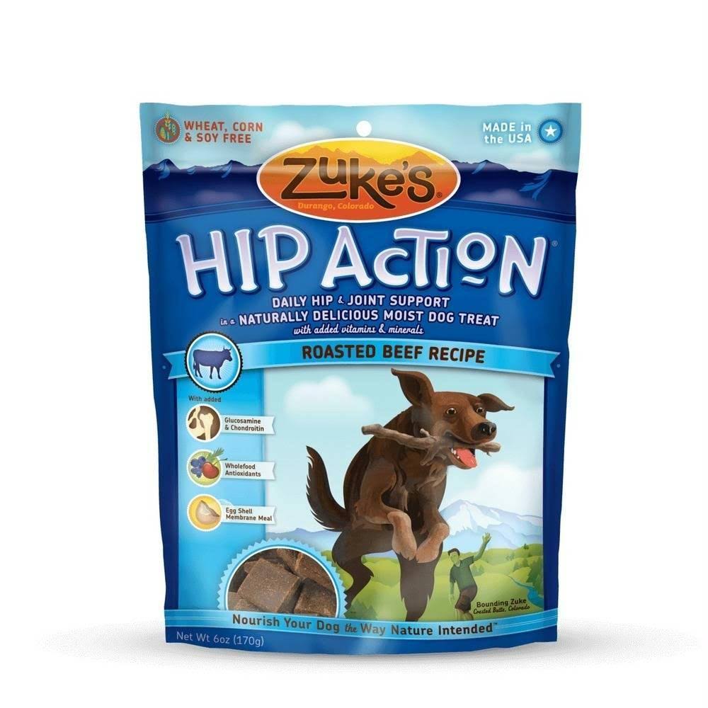 Zuke's Hip Action Natural Dog Treats - Roasted Beef