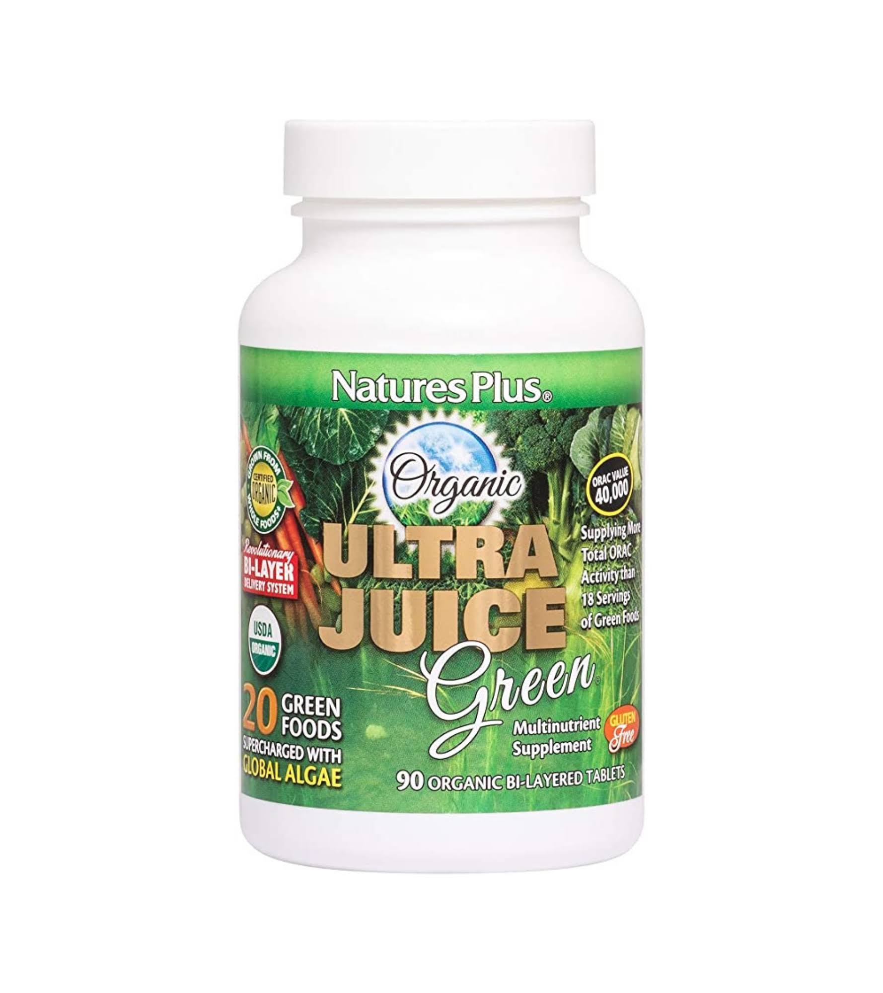 Natures Plus Ultra Juice Green Supplement - 90 Tablets